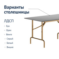 Product photo Table Leader 1, 1200x600, grey, champagne, PVC edge, without bumpers from the ChiedoCover company.