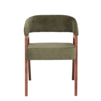 Product photo Ricco chair, Sharli 6 velour, legs beech stain antique walnut from the ChiedoCover company.