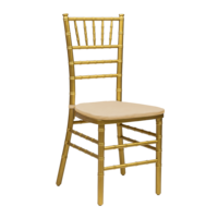 Product photo Chiavari chair cushion 01, beige gabardine, 2cm from the manufacturer ChiedoCover, product picture, real product photo