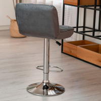 Product photo Bar stool cover, triangular stitching, grey from the ChiedoCover company.