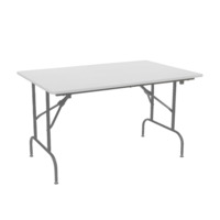 Product photo Table Leader 1, 1500x800, white, silver from the manufacturer ChiedoCover, product picture, real product photo