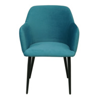 Product photo Terra chair, black legs, blue velour x2 from the ChiedoCover company.