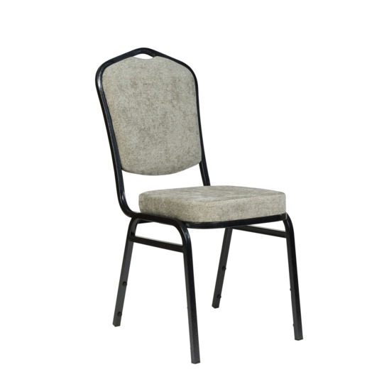 Chair Hit 20mm - antique silver, velour grey - photo 1