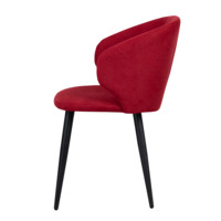 Product photo Mark chair, lingonberry, metal legs from the ChiedoCover company.