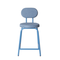 Product photo Toys semi-wooden chair, Romeo 09 matting, metal legs RAL 5024 from the ChiedoCover company.