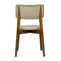 Product photo Topas chair, velour Velutto-04 light beige, light walnut from the ChiedoCover company.