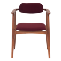 Product photo Gavi chair, velour Velutto 29, frame beech stain light walnut from the ChiedoCover company.