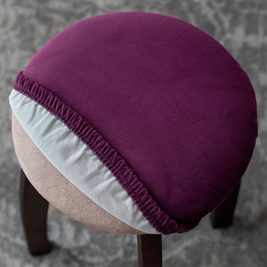 Stool cover, without foam, purple - photo 3