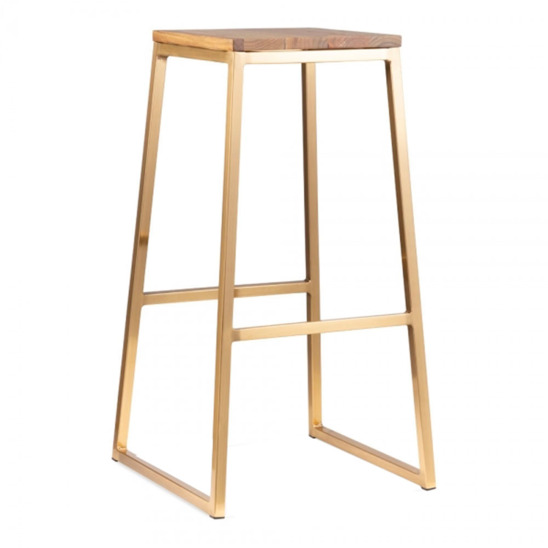 Console bar stool, gold - photo 1