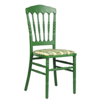 Product photo The Napoleon chair is green, with a cushion from the manufacturer ChiedoCover, product picture, real product photo