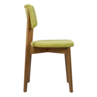 Product photo Topas chair, Matting Montreal72 mustard, light walnut from the ChiedoCover company.