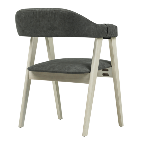 Dolche half-seat, grey suede, Shanegreen grey, organic white - photo 3