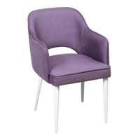 Product photo Rose chair, lilac velour,white legs from the manufacturer ChiedoCover, product picture, real product photo