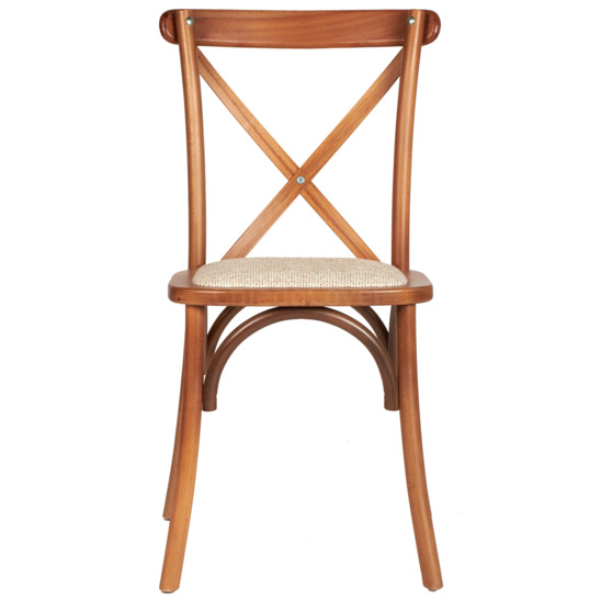 Crossback chair, light walnut, with cushion - photo 2