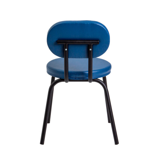 Toys chair, eco-leather, blue, metal black moire - photo 5