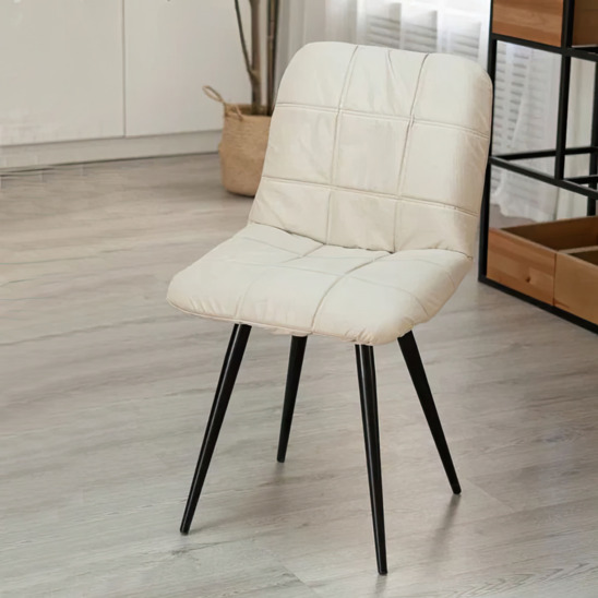 Chair cover with CHILLY backrest, large stitching, beige - photo 2