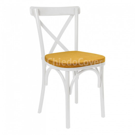 Crossback Chair cushion, yellow - photo 1