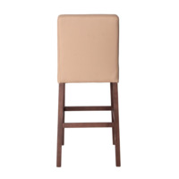 Product photo Trever bar stool, velour Velutto 43, legs beech stain light walnut from the ChiedoCover company.