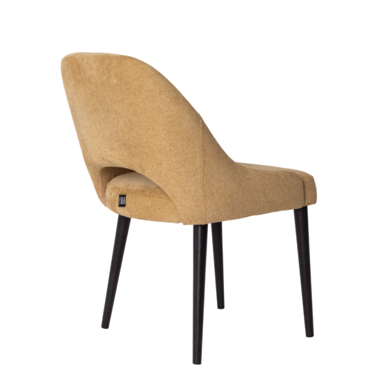 Mila chair, chenille Piano 8, beech legs, black stain - photo 4