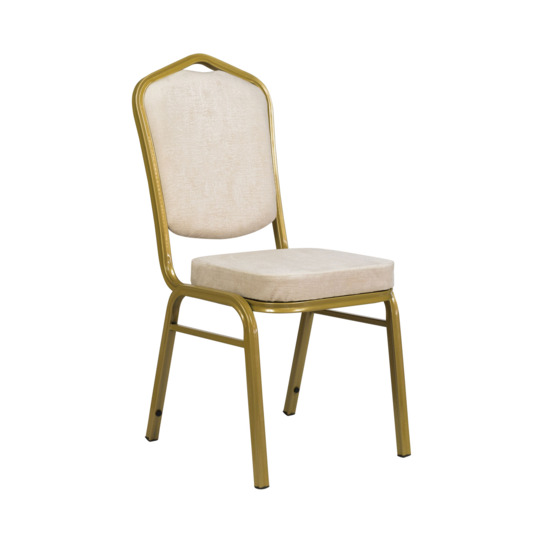 Chair Hit 25mm - gold, velour beige - photo 1