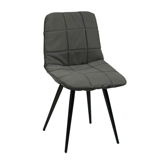 Chair cover with CHILLY backrest, large stitching, grey - photo 1