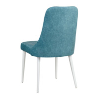 Product photo Kongsberg chair, Azure, white legs from the ChiedoCover company.