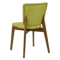 Product photo Safir chair, Matting Montreal72 mustard, light walnut from the ChiedoCover company.