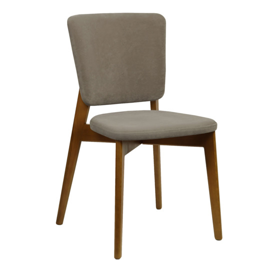 Safir chair, velour light grey - photo 1