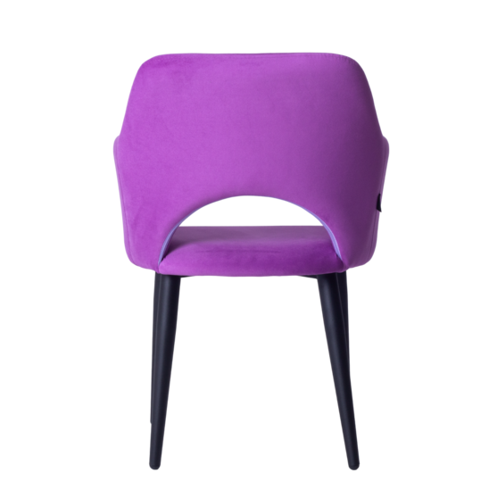 Aqua chair, velour Velutto Lux 41, metal legs RAL 9005 - photo 5