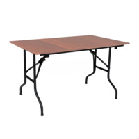 Product photo Table Leader 2, 2400x900, walnut, black, PVC edge from the manufacturer ChiedoCover, product picture, real product photo