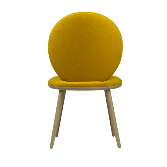 Ronda chair, yellow matting, beech legs - photo 4