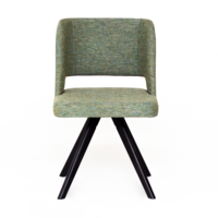 Product photo Fill chair, green matting, beech legs from the ChiedoCover company.