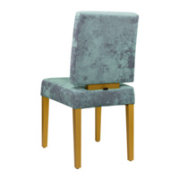 Product photo Amiens blue corduroy chair from the ChiedoCover company.