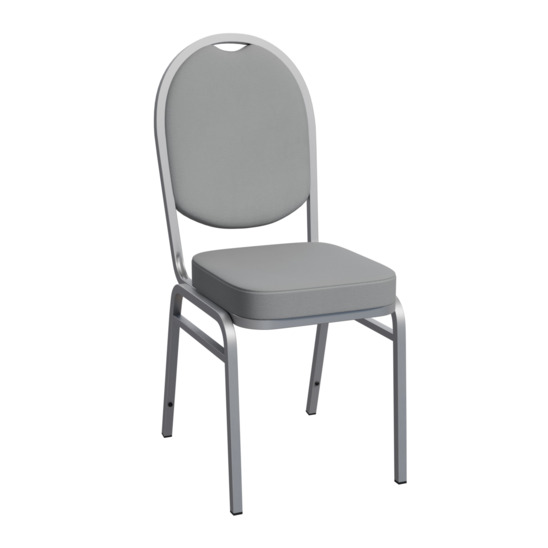 Asia 20 chair, Remy 81 velour, silver frame - photo 1