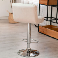 Product photo Bar stool cover, triangular stitching, beige from the ChiedoCover company.