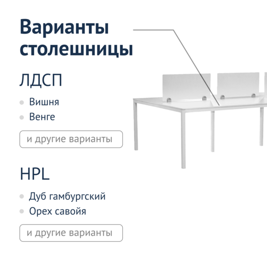 Office desk with a partition - photo 3