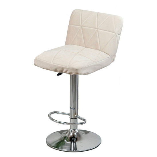 Bar stool cover, triangular stitching, beige - photo 1