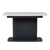 Product photo Benjamin sliding table, HPL, matt white from the ChiedoCover company.