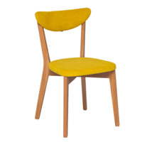 Product photo Ruby chair, yellow velour, beech frame from the manufacturer ChiedoCover, product picture, real product photo