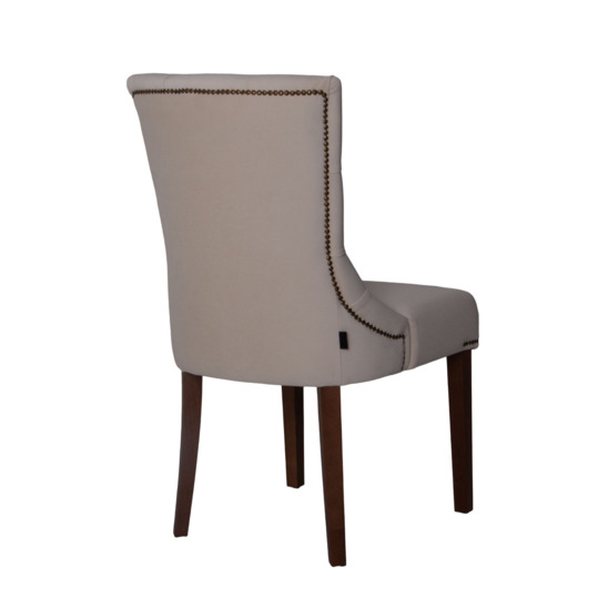 Sharri half-seat, Selesta 42 velour, beech legs, light walnut stain - photo 3