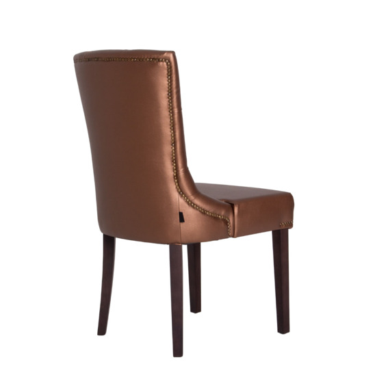 Harry's half-chair, Galaxy Bronze leatherette, beech legs - photo 3