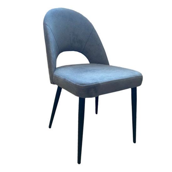 Mallin chair, Fly 10 velour, metal legs - photo 1