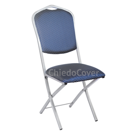 Hit 20mm folding chair, silver, blue crown - photo 1