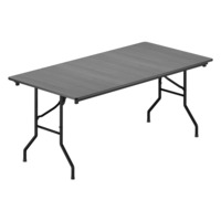 Product photo Table Leader 2, 2400x800, grey, black from the manufacturer ChiedoCover, product picture, real product photo