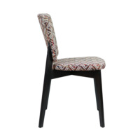 Product photo Safir chair, chenille ARYA indigo, wenge legs from the ChiedoCover company.