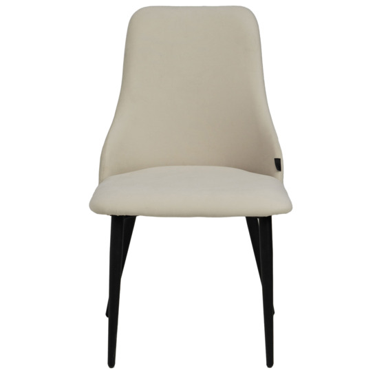 Aer chair, black legs, beige velour - photo 4