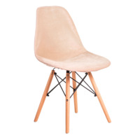 Product photo E01 chair cover for Eames, beige velour from the manufacturer ChiedoCover, product picture, real product photo