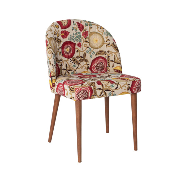 Tony chair, Lupin tapestry, beech legs, light walnut stain - photo 1