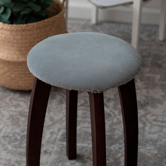 Stool cover, without foam, grey - photo 1