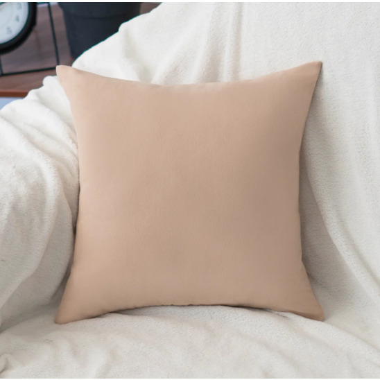 Decorative pillowcase for a pillow 40x40 cm, beige - photo 1